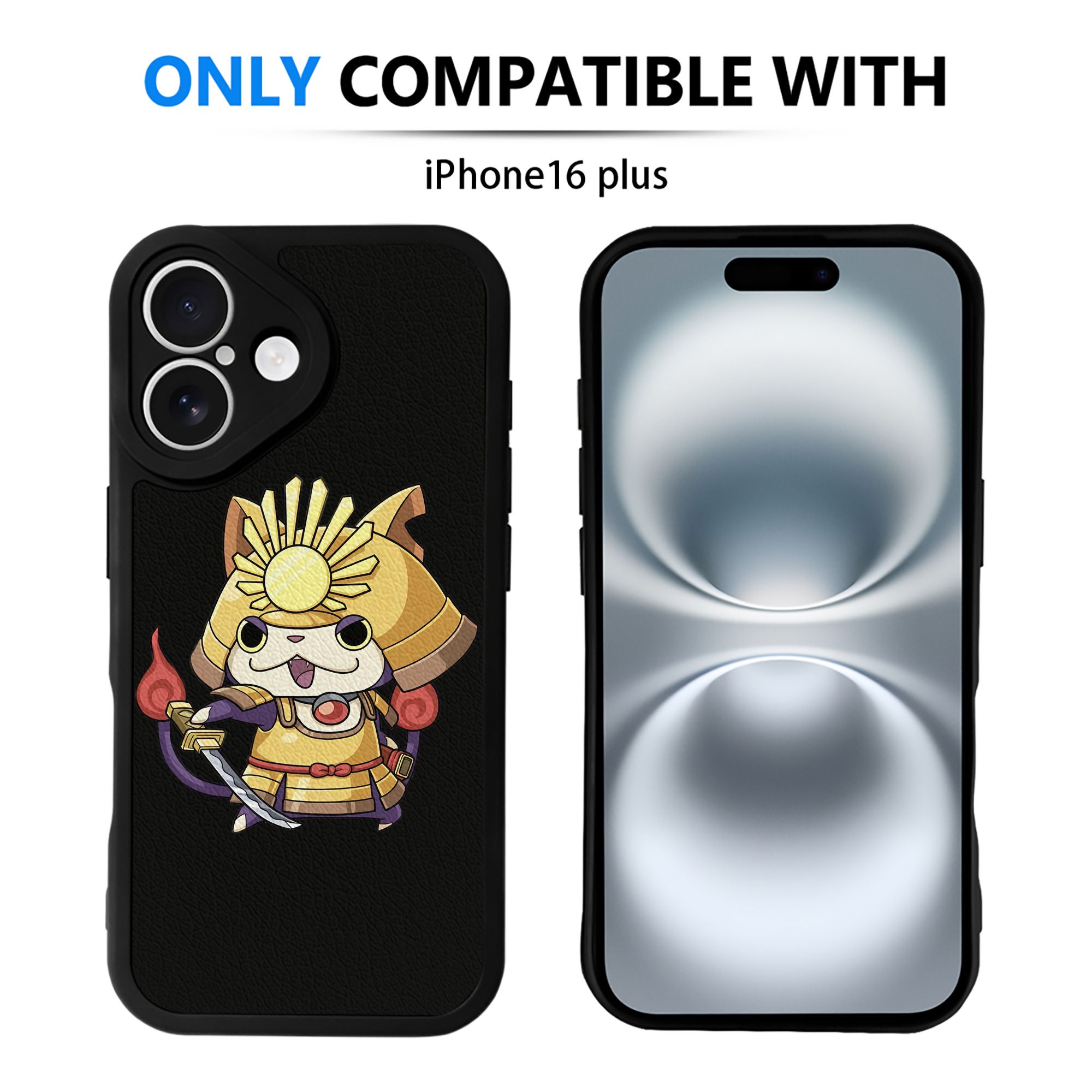 （画像用） 妖怪ウォッチ Yo-kai Watch 【iPhone 16シリーズ対応】シリコンスマホケース（レザー調） 材質：シリコン